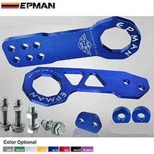 Epman CNC Billet Aluminum Front+Rear Tow Racing Bumper Hook Towing Kit TR-TH01Q (Black)