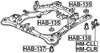 50280-Sda-A01 / 50280Sdaa01 - Body Bushing For Honda