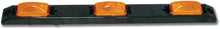 GG Grand General 87092 Black Plastic ID Bar w/ 3 Amber LED Marker Lights