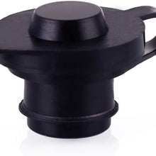 ORANDESIGNE Gas Can Vent Cap Push in Vent Replacement Cap Gas Container Breather Part Allow for Faster Flowing Fuel Fit Any Fuel Gas Water Diesel Can (Black(10))