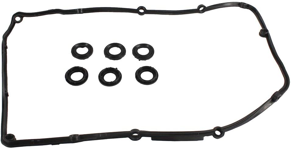 DNJ VC816G Valve Cover Gasket Set for 2001-2009, Audi, Volkswagen, A3 Quattro, Eos, EuroVan, Golf, Jetta, R32, TT Quattro, 2.8L, 3.2L, V6, DOHC, 24V, 195cid