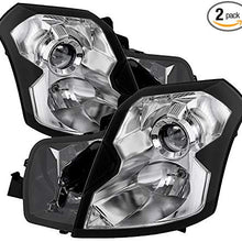 Carpart4u - Crystal Headlight Headlamp for Cadillac CTS 03-07 [ Halogen Model ]
