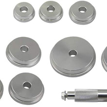 A ABIGAIL Bearing Race and Seal Bush Driver 9 Discs Collar Axle Housing Set Master/Universal Aluminum Kit for Automotive Wheel Bearings