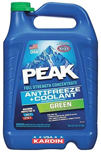 PEAK Antifreeze Coolant Green Full Strength, Full Strength Concentrate 1 gal.