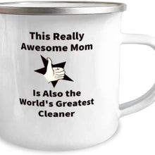 Awesome Mom And World'S Best Cleaner Camper Mug
