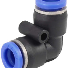 X AUTOHAUX 20pcs Car 8mm L-Shaped 90 Degree Fuel Air Pipe Connectors Hose Fitting Adapters