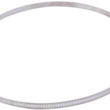 Weiyang 5pcs 12" Stainless Steel Flexible Fuel Worm Gear Hose Clamps Duct Clamp Clip W/Wrench Range 289-311 Automotive