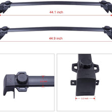 ECCPP Roof Rack Cross Bar Fit for Jeep Patriot 2007-2015,Aluminum Roof Rack Cross Bars Luggage Cargo Carrier Rails