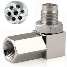 Stainless Steel O2 Oxygen Sensor,2 PCS M18X1.5mm 90 Degree O2 Sensor Adapter