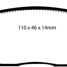 EBC Brakes DP2802 Greenstuff 2000 Series Sport Brake Pad