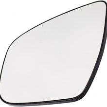 Replacement Drivers Side View Mirror Glass & Base Heated Compatible with 15-17 Murano 14-18 Rogue 17-18 Pathfinder 963664BA1A
