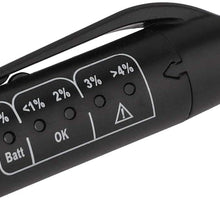 Brake Fluid Tester, Car Auto Brake Oil Fluid Liquid Tester Pen LED Indicator Diagnostic Tool for DOT3/4/5.1, Black