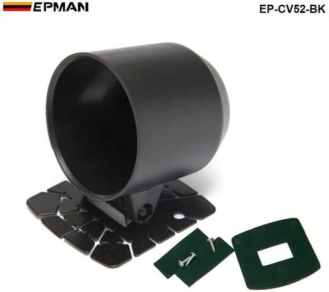 EPMAN 52mm Universal Gauge Pod Cup Car Mount Holder Plastic Single Meter Pods Dash Pod Mount Bracket