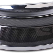 NTHREEAUTO Smoked Rear Fender Tip Lights Turn Signals Brake Running LED Tail Light Compatible with Harley Davidson Electra Glide Road Glide Touring Fatboy Softail Sportester FLHTC FLHTK FLTRU FLHTKL