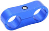 X AUTOHAUX AN8 Hose Separator Clamp Dual Fuel Oil Water Line Fitting Adapter Divider Blue 2pcs