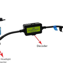 AnyCar Led Headlight Decoder H4 HB2 9003 Canbus Resistor Anti-flicker Harness Headlight Bulb Decoder for LED Headlight Warning (H4/HB2/9003)