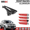 Roof Rack Cross Bars Lockable Luggage Carrier Fits Ford Escape 2013-2019 | Aluminum Black Cargo Carrier Rooftop Luggage Bars 2 PCS