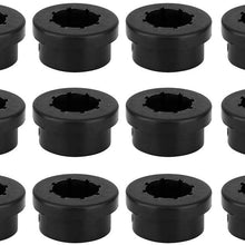 Control Arm Bushings, 12pcs Replacement Bushings Lower Control Arm Rear Camber Fit for Civic Integra Black