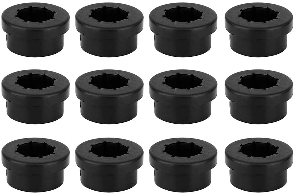 Control Arm Bushings, 12pcs Replacement Bushings Lower Control Arm Rear Camber Fit for Civic Integra Black