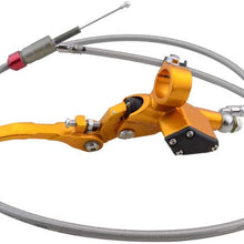 GOOFIT 7/8"22mm Motorcycle Hydraulic Clutch Brake Lever 1200mm Master Cylinder for 125cc 150cc 180cc 200cc 250cc Vertical Motor Off Road Motorcycle Scooter Pit Pocket Bike Motocross Red