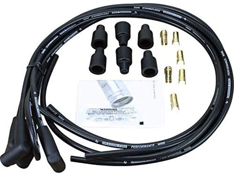 Dragon Fire 7mm Ultra-Duty High Energy Compatible Replacement Spark Plug Wire Set for Ford 8N 2N 9N with Front Mount Distributor OEM Fit PWJ225