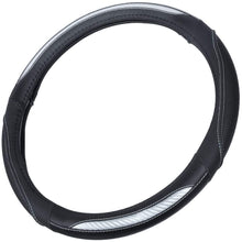 BDK UltraSport Steering Wheel Cover - Perforated Microfiber Leather with Carbon Fiber Detail & Contrast Stitching (Silver Chrome)