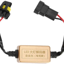 Terisass 2Pcs LED Decoders 9005/9006/9012 LED Headlight Error Eliminator Free Anti Flicker Canceller Decoder Compatible with Most Canbus Systems