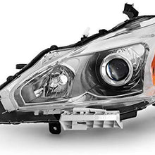 For 13-15 Altima 4 Doors Sedan Halogen Type Headlight Front Lamps Driver Left Side Direct Replacement