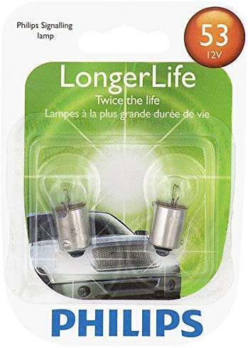 Philips 53 LongerLife Miniature Bulb, 2 Pack