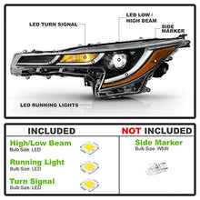 ACANII - For [L | LE US Built Model] 2020-2021 Toyota corolla Black LED Projector Headlights Headlamps Set Left+Right