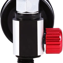 Universal BSP 1/4'' Spray Gun Air Regulator Auto with Pressure Gauge and Diaphragm Control, Air Adjusting Valve Regulator for Spray Guns and Pnuematic Tools