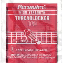 Permatex 19961 High Strength Red Threadlocker.5 ml Polybag