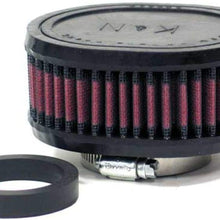 K&N Universal Clamp-On Air Filter: High Performance, Premium, Washable, Replacement Engine Filter: Flange Diameter: 2.25 In, Filter Height: 2 In, Flange Length: 0.625 In, Shape: Oval, R-1390