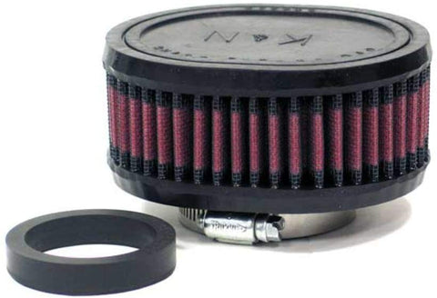 K&N Universal Clamp-On Air Filter: High Performance, Premium, Washable, Replacement Engine Filter: Flange Diameter: 2.25 In, Filter Height: 2 In, Flange Length: 0.625 In, Shape: Oval, R-1390