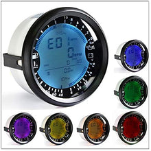 ELING Multi-Functional GPS Speedometer Tachometer Hour Water Temp Fuel Level Oil Pressure Voltmeter 12V 10Bar 85mm with Backlight