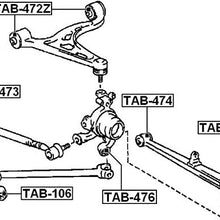 4877019025 - Arm Bushing (for Upper Control Arm) For Toyota - Febest