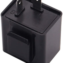 smseace 2Pin 12V Electronic LED Flasher Relay for Cars or motorycles fix The Fast/Rapid Flashing Turn Signal Switch Current 0.02A - 10A Flasher Relay For-LED-1pcs