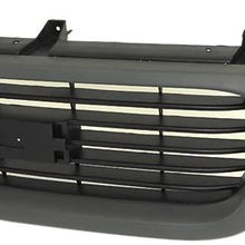 Perfit Liner New Front Black/Dark Gray Grille Grill Replacement For 99-02 Sierra 1500 Pickup Truck 00-06 Yukon SUV XL 1500 Fits GM1200429 19130786