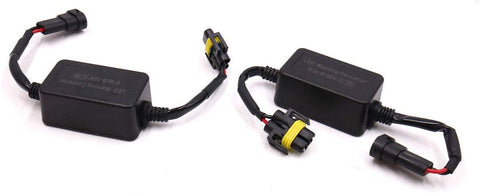 uxcell 2 Pcs H8 H9 H11 LED Canbus Error Anti-Flicker Resistor Adaptor Decoder Replacement for Car