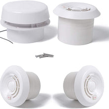 UTUT Exhaust Fan 12V RV Top Mounted Two-way Air Vent Grille Silent Fan Modification Accessories (White)