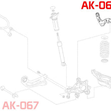 Godspeed AK-066-E Adjustable Camber Rear Upper Arms, Set of 2, compatible with Toyota Corolla Sedan (E210) 2020-23