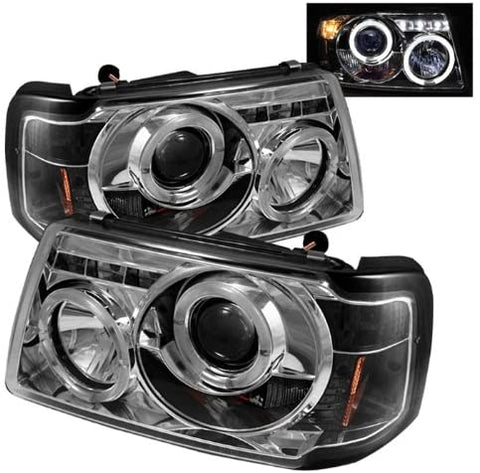 Spyder Auto 5010506 LED Halo Projector Headlights Chrome/Clear