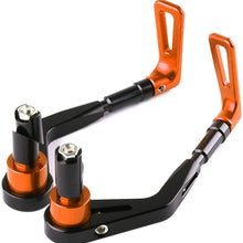 SZDASZ Motorcycle Hand Protection Universal Motorcycle Telescopic Adjustable Handguard(Orange)