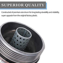 Oil Filter Housing Cap Assembly 15620-31060 for Toyota Tundra RAV4 4Runner Camry Highlander Tacoma Avalon Sienna Venza Lexus RX350 Replace 1562031060 15643-31050 Oil Filter Housing Caps with Oil Plug