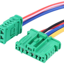 Car Blower Regulator Regulator, Heater Motor Blower Fan Resistor Speed ​​Resistance with Wiring Plug Harness for Citroen Peugeot Renault 6441L2