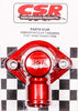 CSR Performance Products 912R Red Anodized Swivel Style Thermostat Housing for GM and Mopar Engine using 1-1/2