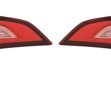 For Toyota Corolla 2017 Assembly Inner Model Halogen Driver Tail Light Left and Passenger Right Side Pair (CAPA Certified) TO2802135, TO2803135