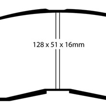 EBC Brakes DP2830 Greenstuff 2000 Series Sport Brake Pad