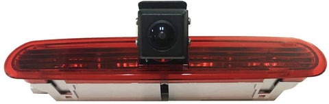 Waterproof Night Vision High Definition Color Rear View Brake Light Third Roof Top Mount Lamp Reverse Backup Angle Adjustable Camera for Fiat Doblo 263 Van/Opel Combo