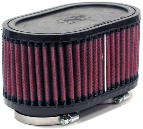 K&N Universal Clamp-On Filter: High Performance, Premium, Washable, Replacement Engine Filter: Flange Diameter: 2.0625 In, Filter Height: 3 In, Flange Length: 0.625 In, Shape: Oval, R-2300